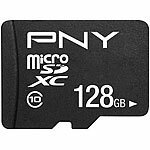 PNY Performance Plus microSD, mit 128 GB und SD-Adapter, Class 10 PNY microSD-Speicherkarten