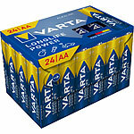 Varta Longlife Power Alkaline-Batterien Typ AA / Mignon, 1,5 Volt, 24er-Set Varta Alkaline-Batterien Micro (AAA)