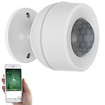 Luminea Home Control 2er-Set WLAN-Bewegungsmelder, Temperatur- & Luftfeuchtigkeits-Sensor Luminea Home Control