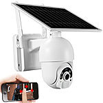 7links Pan-Tilt-Überwachungskamera mit Full HD, WLAN, Versandrückläufer 7links Hochauflösende Pan-Tilt-WLAN-Überwachungskameras mit Solarpanel