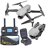 Simulus Faltbare GPS-Drohne mit 4K-Cam, 3-Achsen-Gimbal, Brushless-Motor, App Simulus Faltbarer GPS-WLAN-Quadrokopter mit Gimbal-Kameras