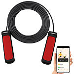 PEARL sports Smartes Kugellager-Springseil, Bluetooth, App,Versandrückläufer PEARL sports Premium-Kugellager-Springseile mit Bluetooth und App