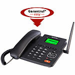simvalley communications 4G-Tischtelefon, Hotspot-Funktion, WLAN, Akku, ohne Vertrag & SIM-Lock simvalley communications 4G-Tischtelefone mit Hotspot, SOS-Taste und Radio