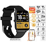 newgen medicals Fitness-Smartwatch, Bluetooth 5, App "ELESION", Metallgehäuse, IP67 newgen medicals Fitness-Smartwatches, ELESION-kompatibel, Bluetooth & App