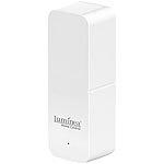 Luminea Home Control 10er-Set ZigBee-Tür- & Fensteralarme, Alexa, Google Assist., Siri, App Luminea Home Control ZigBee-Tür- und Fensteralarme mit App