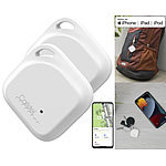 Callstel 2er-Set Schlüssel- & Gegenstandsfinder, Apple-AirTag-kompatibel, MFi Callstel