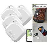 Callstel 4er-Set Schlüssel- & Gegenstandsfinder, Apple-AirTag-kompatibel, MFi Callstel 