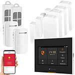 VisorTech 10-tlg. Funk-Alarmanlage: 6 Sensoren, 2 Fernbedienungen, GSM, WLAN App VisorTech WLAN-Alarmanlagen mit GSM-Handynetz-Anbindungen 