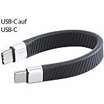 Callstel Kurzes, ultraflexibles Lade-/Datenkabel USB-C auf -C, 100 W PD, 13 cm Callstel Extrak kurzes USB-Kabel Typ-C auf Typ-C