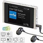 VR-Radio Digitales Slim-Taschenradio DAB+/FM, Akku, Ohrhörer, Alu-Gehäuse VR-Radio