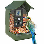 VisorTech Vogelhäuschen & Futterstelle, Full-HD-Kamera, PIR-Sensor, Nachtsicht VisorTech Vogelfutterhäuser mit Full-HD-Kamera, PIR-Sensor und IR-Nachtsicht