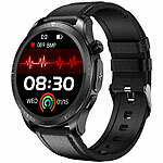 newgen medicals Fitness-Smartwatch, EKG-, Herzfrequenz-& SpO2-Anzeige,Versandrückläuer newgen medicals Fitness-Smartwatches mit EKG- und SpO2-Anzeige, Brustgurt-kompatibel