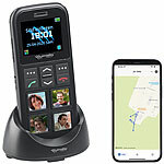 simvalley MOBILE 4G-Senioren-Handy mit Garantruf Easy, Versandrückläufer simvalley MOBILE 4G-Senioren-Handys mit Garantruf Easy, Kurzwahl-Foto-Tasten & GPS