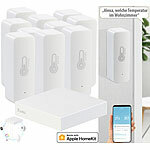 7links HomeKit-Set: ZigBee-Gateway + 10x Temperatur-/Luftfeuchtigkeits-Sensor 7links