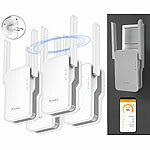 7links 4er WiFi6 Dualband-Repeater mit bis zu 3.000 Mbps, 2,4Ghz & 5GHz 7links WiFi-6-Dualband-Repeater