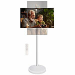 auvisio Mobiler Smart-Bildschirm mit 23,8", Android 13, Versandrückläufer auvisio Mobiler Streaming Bildschirme mit Touch, Akku, HDMI, Android, Fernbedienung