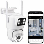 7links Dual-Objektiv-IP-Außen-Kamera, 2x 2K, 3MP, Pan-Tilt, Versandrückläufer 7links Dual-Objektiv-Pan-Tilt-IP-Kameras, Geräuscherkennung, Patrouillen-Funktion, Farb-Nachtsicht