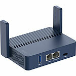 7links Dualband-WiFi-6-Reiserouter, bis 3.000 Mbit/s, WISP, Open-VPN, USB-C 7links Dualband-WiFi-6-Reiserouter mit VPN