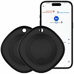 Callstel 2er-Set 2in1-Mini-Schlüssel- & Gegenstandsfinder, komp. zu Android/iOS Callstel Schlüssel- und Gegenstandsfinder für Android und iOS, weltweite Ortung