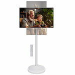 auvisio Mobiler Smart-Bildschirm mit 23,8", Android 13, HDMI, Akku, Touch, USB auvisio Mobiler Streaming Bildschirme mit Touch, Akku, HDMI, Android, Fernbedienung