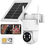 7links 4G/LTE-Akku-Außenkamera mit eSIM & 5 Jahren Datenflat, 2K, Solarpanel 7links  