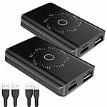 Creasono 2er-Set Wireless CarPlay- & Android-Auto-Adapter-AI-Boxen, Dual-WLAN Creasono  