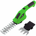 AGT Akku-Gartenschere mit 2 Aufsätzen, 1.500 mAh, 7,2 Volt, grün AGT Akku-Gartenscheren mit Wechselaufsätzen 