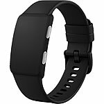 newgen medicals 2er-Set smarte Fitness-Tracker, App, 24/7-Erfassung, EKG-Überwachung newgen medicals Smartes Fitnesstracker-Armband mit Dauererfassung, EKG-Funktion und App 