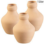 Royal Gardineer 3er-Set Terracotta-Bewässerungskugeln für Gartenbeete, 1 Liter Royal Gardineer