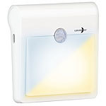 Lunartec Akku-LED-Nachtlicht, Bewegungs- & Lichtsensor, warmweiß/kaltweiß, 40lm Lunartec