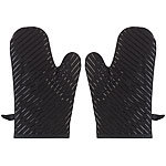Rosenstein & Söhne 4er-Set Silikon-Anti-Rutsch-Ofenhandschuhe, Versandrückläufer Rosenstein & Söhne Silikon-Ofenhandschuhe und Topflappen