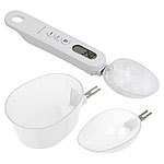 Rosenstein & Söhne Digitale Löffel-Waage, LCD-Display, bis 500 g, 3 Aufsätze, 25/50/150ml Rosenstein & Söhne Digitale Löffelwaagen 