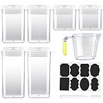 Rosenstein & Söhne 6er-Set Vorratsdosen in 3 Größen, BPA-frei, Messbecher,Versandrückläuf Rosenstein & Söhne Kunststoff-Vorratsdosen