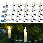 PEARL 4er Set LED-Lichterkette, 10 Kerzen, Timer, Batteriebetrieb, 130 cm PEARL 