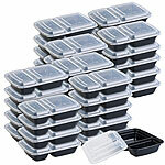 Rosenstein & Söhne 40er-Set Lebensmittel-Boxen mit 2 Fächern und Deckeln, 700 ml Rosenstein & Söhne Lunchbox-Sets