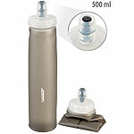 Speeron Faltbare Trinkflasche mit geradem Boden, BPA-frei, 500 ml, anthrazit Speeron Faltbare Trinkflaschen mit großer Öffnung