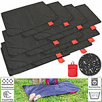 PEARL 10er-Set Mini-Picknickdecke 70 x 110 cm, kleines Packmaß, 55 g PEARL Mini-Picknickdecken