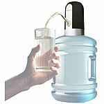 Rosenstein & Söhne Akku-Wasserflaschen-Pumpe, für Gallonen-Flaschen, USB-C, 1.200 mAh Rosenstein & Söhne Akku-Wasserflaschen-Pumpaufsätze