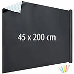 infactory Selbstklebende Tafelfolie mit 5 bunten Kreiden, abwischbar,45 x 200 cm infactory Selbstklebende Tafelfolien