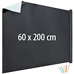 infactory Selbstklebende Tafelfolie mit 5 bunten Kreiden, abwischbar,60 x 200 cm infactory Selbstklebende Tafelfolien