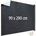 infactory Selbstklebende Tafelfolie mit 5 bunten Kreiden, abwischbar,90 x 200 cm infactory Selbstklebende Tafelfolien