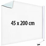 infactory Selbstklebende Whiteboard-Folie mit Marker und Wischer, 45 x 200 cm infactory Whiteboard-Klebefolie