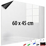 infactory Magnetische Whiteboard-Folie, selbstklebend, 4 Marker, 60 x 45 cm infactory Magnetische Whiteboard-Folien