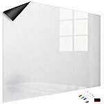 infactory Magnetische Whiteboard-Folie, selbstklebend, 4 Marker, 120 x 90 cm infactory Magnetische Whiteboard-Folien