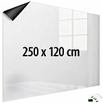 infactory Magnetische Whiteboard-Folie, selbstklebend, 4 Marker, 250 x 120 cm infactory Magnetische Whiteboard-Folien