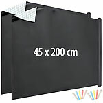 infactory 2er-Set selbstklebende Tafelfolien mit 5 Kreiden,abwischbar, 45x200 cm infactory Selbstklebende Tafelfolien