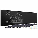 infactory 8er-Set selbstklebende Tafelfolien mit 5 Kreiden,abwischbar, 45x200 cm infactory Selbstklebende Tafelfolien