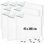 infactory 8er-Set Whiteboard-Folien für Marker auf Wasserbasis, 45 x 200cm infactory Whiteboard-Klebefolie