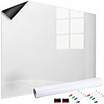 infactory 2er-Set Whiteboard-Folien, selbstklebend, 4 Marker, 90 x 60 cm infactory Magnetische Whiteboard-Folien