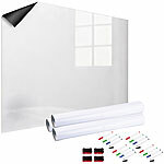infactory 4er-Set Whiteboard-Folien, selbstklebend, 4 Marker, 90 x 60 cm infactory Magnetische Whiteboard-Folien